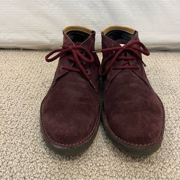 ANGELO NARDELLI Shoes Eggplant Suede Leather Chukka Lace Up Boots Shoe EU 43, 10 main image 13
